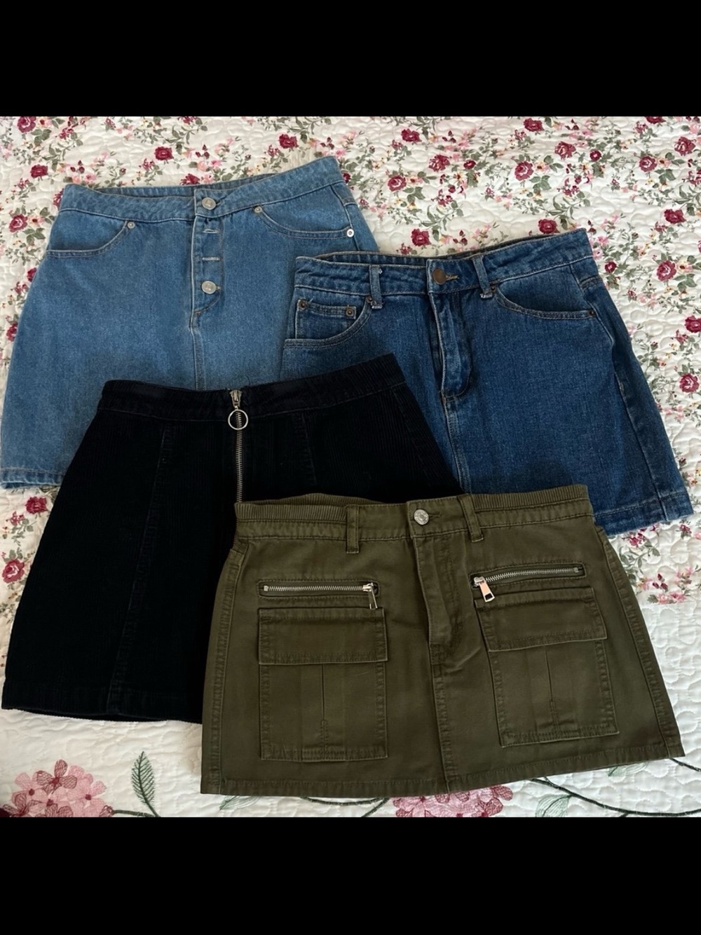 Forever 21 bundle denim mini skirts
